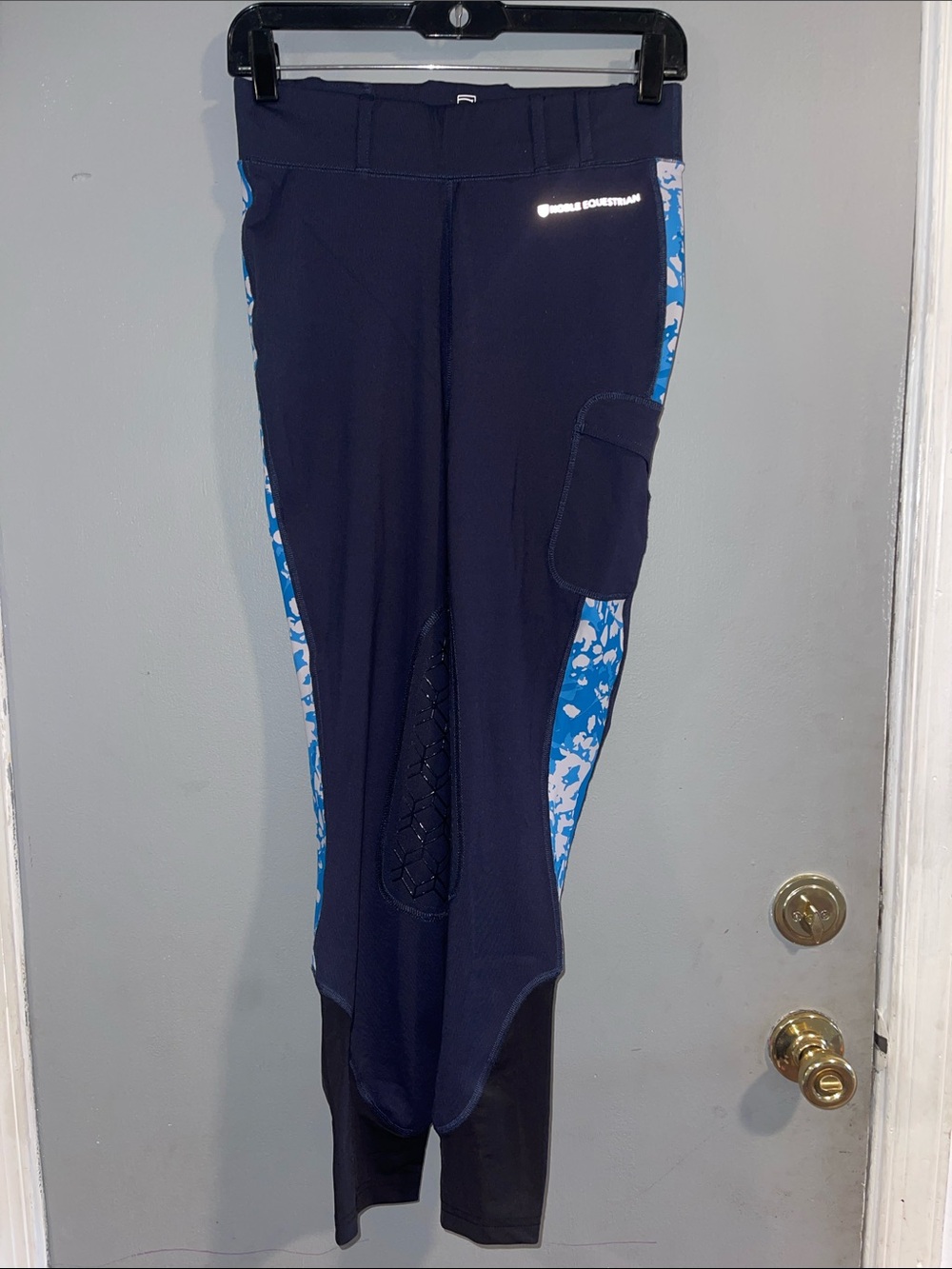 Noble Equestrian Navy Blue Riding Balance Tights Size M
